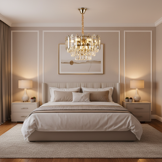 Alfred Crystal Lustr 3 x E14 Gold