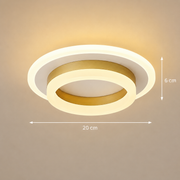 LED lustr SOLENA ROTONDA 21W, průměr 20cm, studené/teplé/neutrální světlo, zlatá bílá LED lustry Výchozí název Alessandro Design