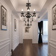 Křišťálový lustr SRPEN Eleganza, 3xE14, Průměr 48cm, Stříbrný, Nastavitelná výška Klasické lustry Výchozí název Alessandro Design