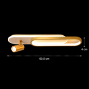 Lustra LED cu Proiector Reglabil FISSO Camilla, 48W, lumina Rece/Calda/Neutra 3000K/4000K/6000K, Auriu Lucios, Metal si Acril Lustre LED Default Title Alessandro Design