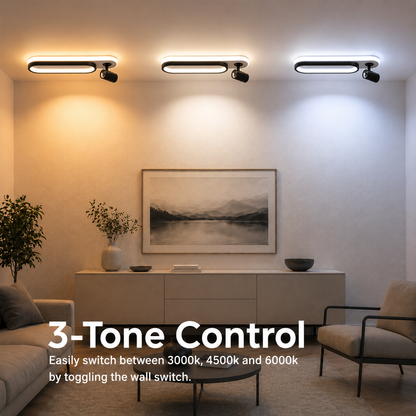 LED lustr s nastavitelným projektorem FISSO Camilla 49W, světlo 3000/4000/6000k, černé LED lustry Výchozí název Alessandro Design