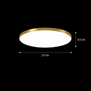 LED stropní světlo SOLIS 27cm 20W Cold Light Gold stropní LED svítidla Výchozí název Alessandro Design
