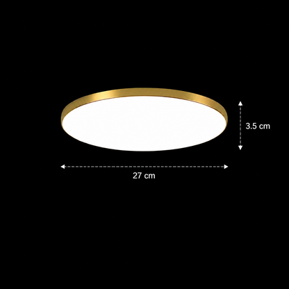 LED stropní světlo SOLIS 27cm 20W Cold Light Gold stropní LED svítidla Výchozí název Alessandro Design
