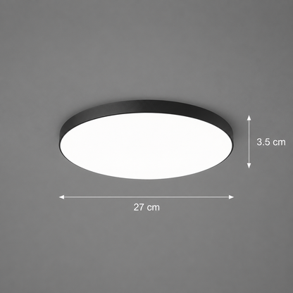 SOLIS LED stropní svítidlo 27cm 20W Cold Light, Black