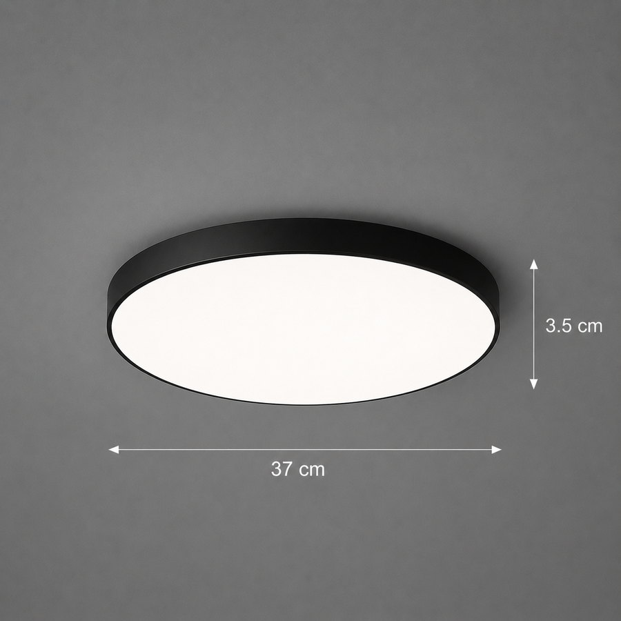 LED stropní svítidlo SOLIS 37cm 32W Cold Light Black