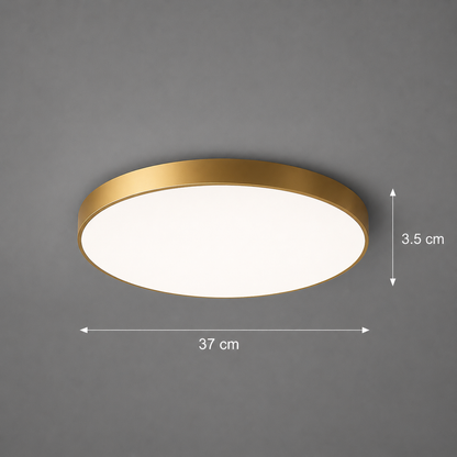 LED stropní svítidlo SOLIS 37cm 33W Cold Light Gold