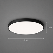 LED stropní svítidlo SOLIS 47cm 70W Cold Light Black