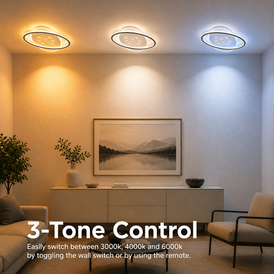 LED lustr s dálkovým ovládáním VOLTA 125W, oválný, studené/teplé/neutrální světlo, stmívatelný, černý