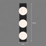 Lustra LED TRION, Lumina Calda/Neutra/Rece, 3xG9, 24W, Negru, Metal si Acril