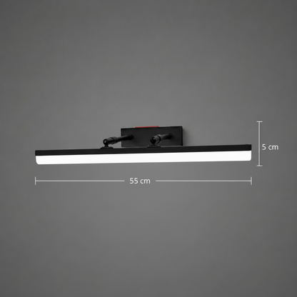 LED nástěnné svítidlo, MALAWI, 6W, lineární, teplé/neutrální/studené světlo, černá