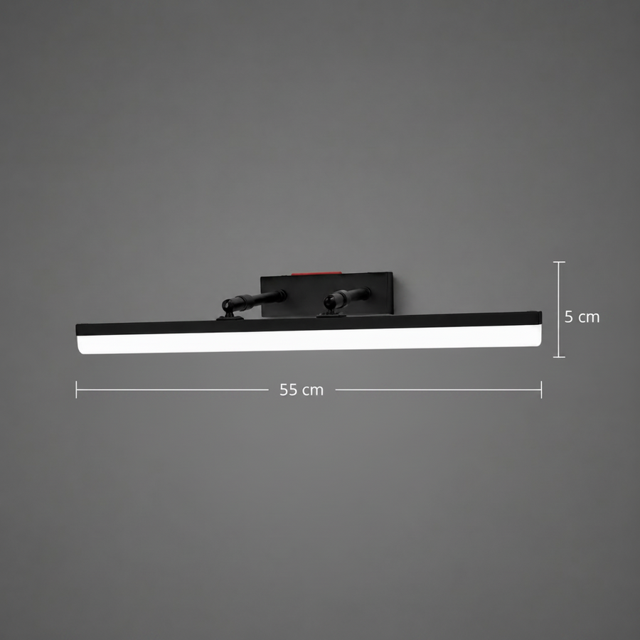 LED nástěnné svítidlo, MALAWI, 6W, lineární, teplé/neutrální/studené světlo, černá