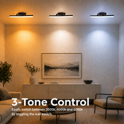 BALATON LED nástěnné svítidlo, 10W, lineární, teplé/neutrální/studené světlo, lesklý chrom