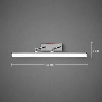 BALATON LED nástěnné svítidlo, 10W, lineární, teplé/neutrální/studené světlo, lesklý chrom