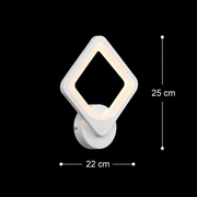 Akila LED nástěnné svítidlo, 15W, bílé, studené/teplé/neutrální světlo