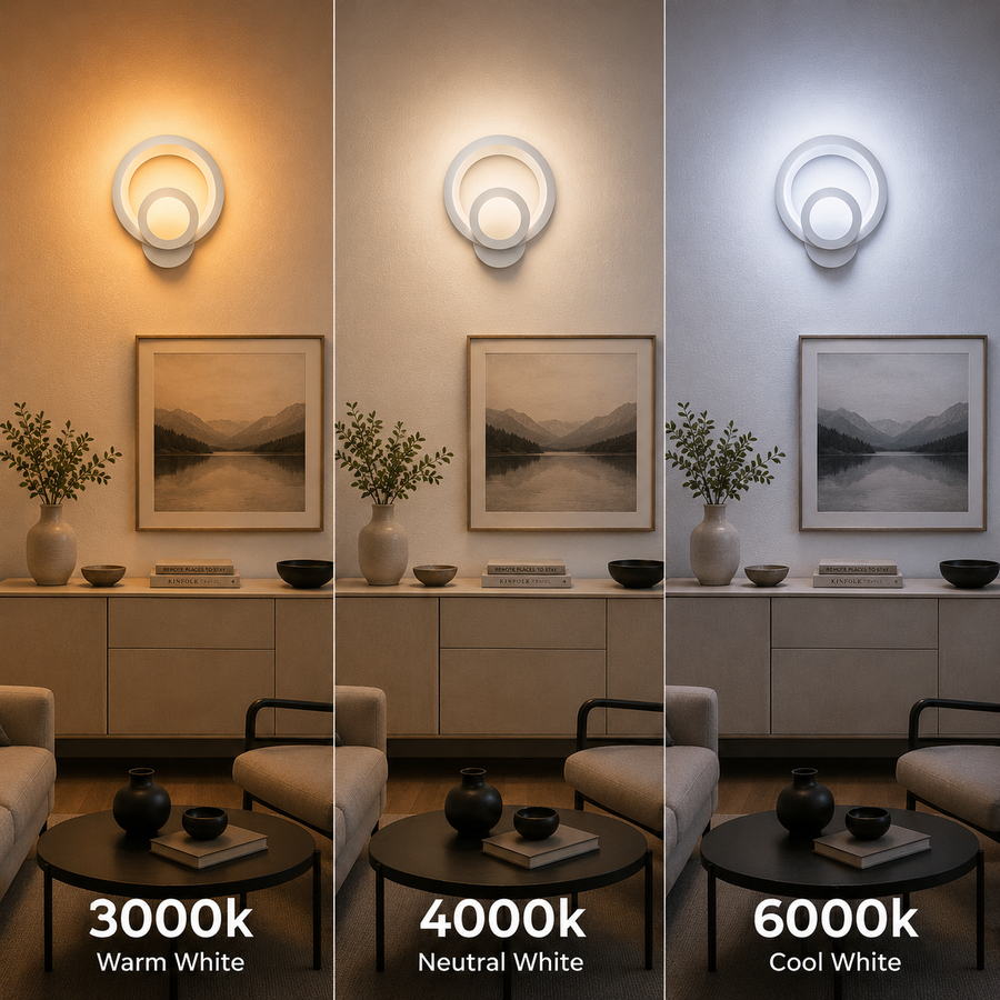 Urbanist LED lampa 19W kulatá studená/teplá/neutrální světlo z akrylu a bílého kovu