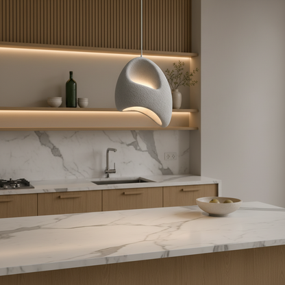 Lustra Moderna VANTA, 32 cm, Suspendata, 1 X E27, Gri, Metal si Spuma, Inaltime Reglabila Lustre Moderne Default Title Alessandro Design