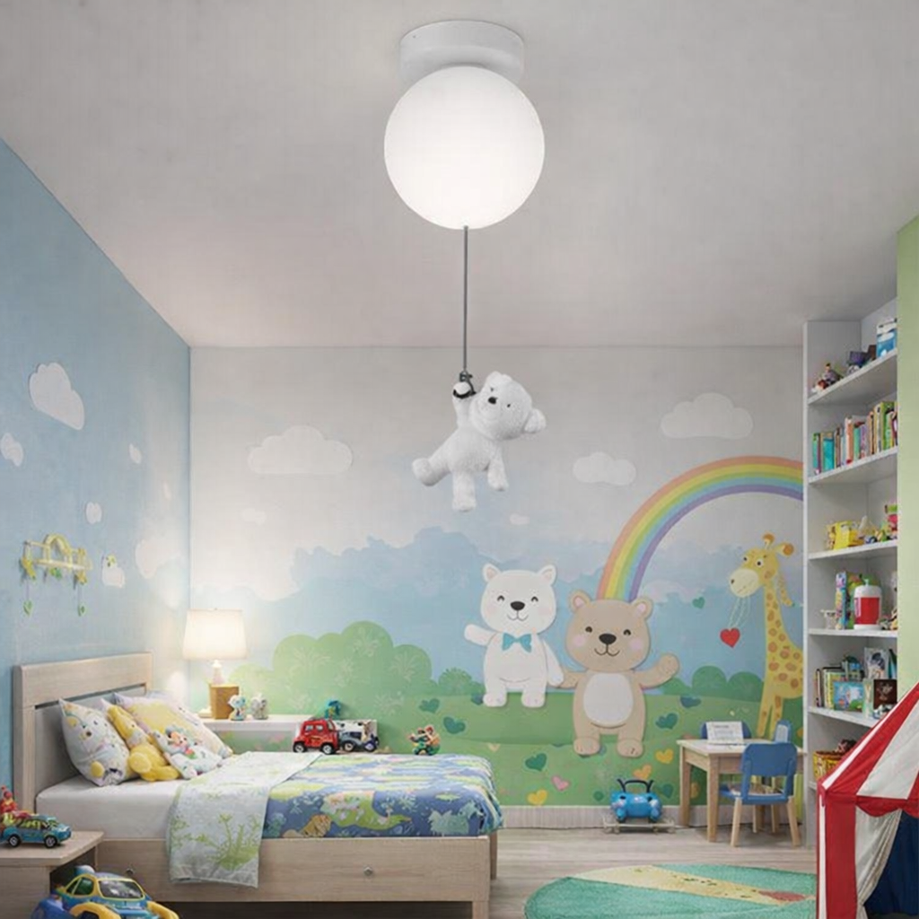Lustra LED URSULETI Glob 20cm, Inaltime 52cm, 1xE27, Suspendata Lustre Copii Default Title Alessandro Design