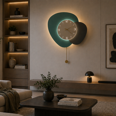 Luna Dekorativní LED nástěnné světlo 83W Průměr 120CM Studené/Neutrální/Teplé Světlo Černá
