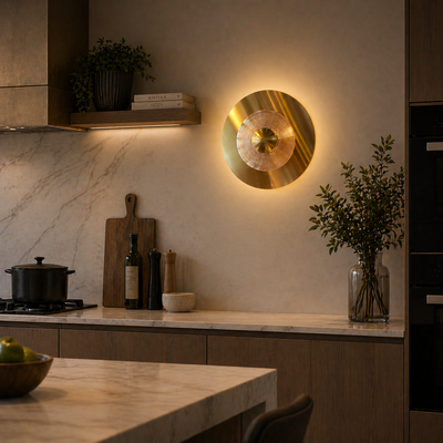 Luna Dekorativní LED nástěnné světlo 83W Průměr 120CM Studené/Neutrální/Teplé Světlo Černá