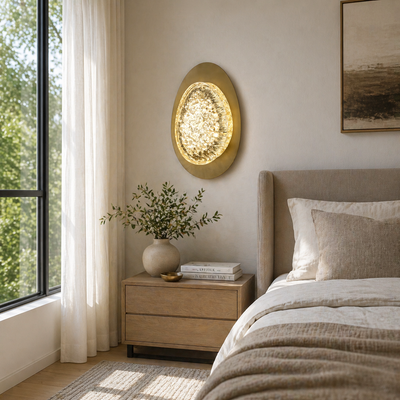 Luna Dekorativní LED nástěnné světlo 83W Průměr 120CM Studené/Neutrální/Teplé Světlo Černá