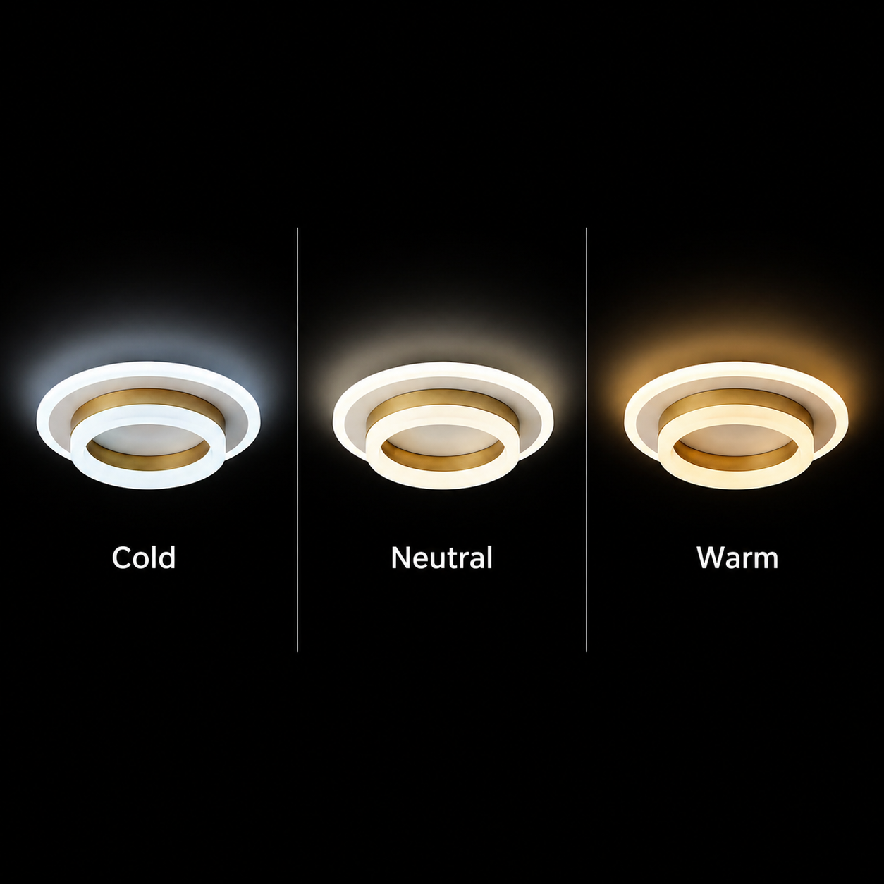 LED lustr SOLENA ROTONDA 21W, průměr 20cm, studené/teplé/neutrální světlo, zlatá bílá LED lustry Výchozí název Alessandro Design