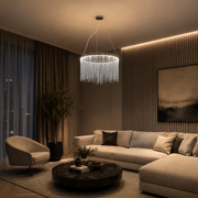 Závěsný LED lustr s dálkovým ovládáním ILLUMINA MAGNUS, 38W, studené/teplé/neutrální světlo, stmívatelný, lesklý chrom