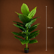 Plantă Artificială Tip Bananier Musa, 150 cm, Verde