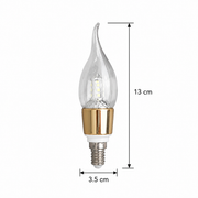Svíčka LED Light E14, 6W, studené světlo, 6000k