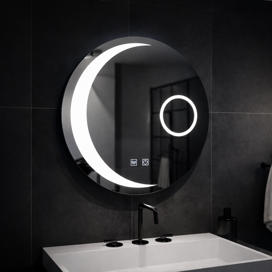 LED kulaté zrcadlo, 60 cm, Orbis Touch, Demister System, stmívatelná zrcátka Korman E Výchozí název Alessandro Design