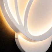 Tulipánové LED nástěnné světlo 15W, studené/teplé/neutrální světlo 3000K/4000K/6000K, bílé, kovové a akrylové vnitřní nástěnné osvětlení Výchozí název Alessandro Design