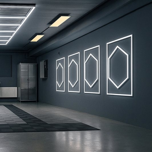 Hexagon LED Honeycomb nástěnné svítidlo 1050mm x 1200mm