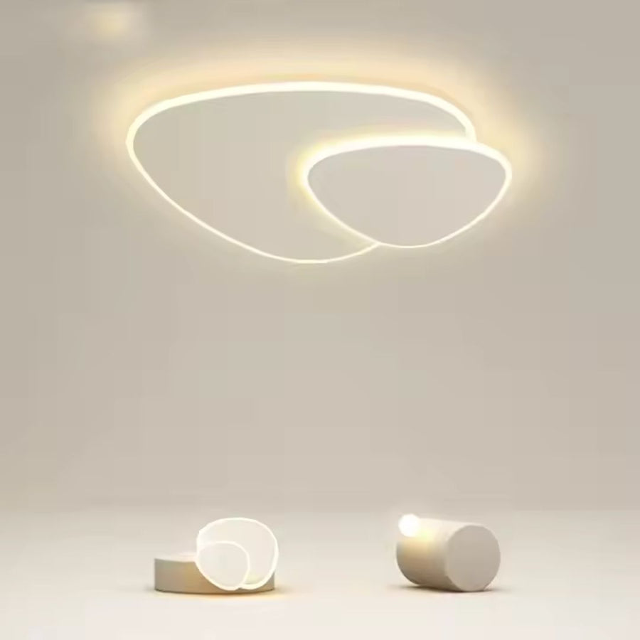 LED lustr s dálkovým ovládáním FUTURA LUMINA 66W, Ovál, Studené/Teplé/Neutrální světlo, Stmívatelné, Bílý LED lustr s dálkovým ovládáním Výchozí název Alessandro Design