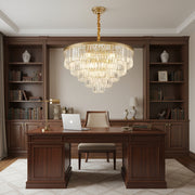 Křišťálový lustr CHAMBORD Eleganza 8xE14, Průměr 48cm, Matt Gold Křišťálové lustry Výchozí název Alessandro Design