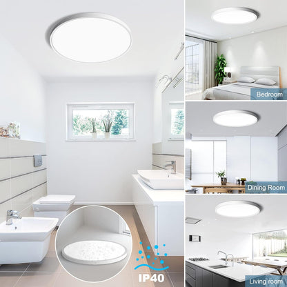 SOLIS LED stropní svítidlo 27cm 20W studené světlo, bílá LED stropní svítidla Výchozí název Alessandro Design