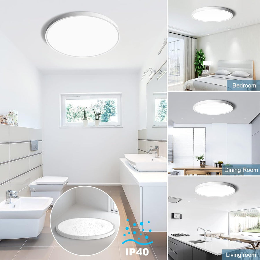 SOLIS LED stropní svítidlo 27cm 20W studené světlo, bílá LED stropní svítidla Výchozí název Alessandro Design