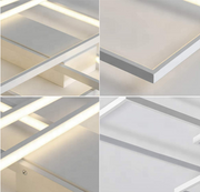 LED lustr s dálkovým ovládáním LANDYN 78W, studené/teplé/neutrální světlo, stmívatelné, bílé LED lustry s dálkovým ovládáním Výchozí název Alessandro Design