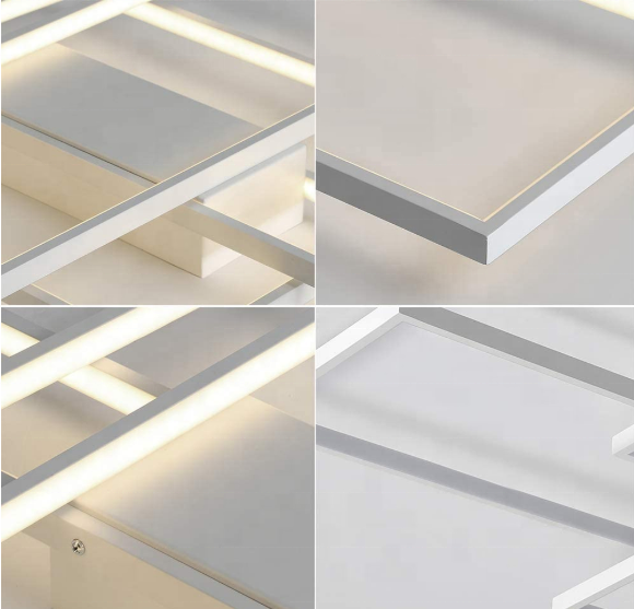LED lustr s dálkovým ovládáním LANDYN 78W, studené/teplé/neutrální světlo, stmívatelné, bílé LED lustry s dálkovým ovládáním Výchozí název Alessandro Design