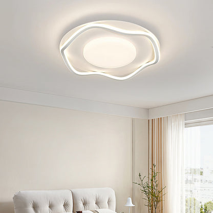 LED lustr s dálkovým ovládáním MODERNO 77W, 2 kruhy, studené/teplé/neutrální světlo, stmívatelné, bílý LED lustr s dálkovým ovládáním Výchozí název Alessandro Design