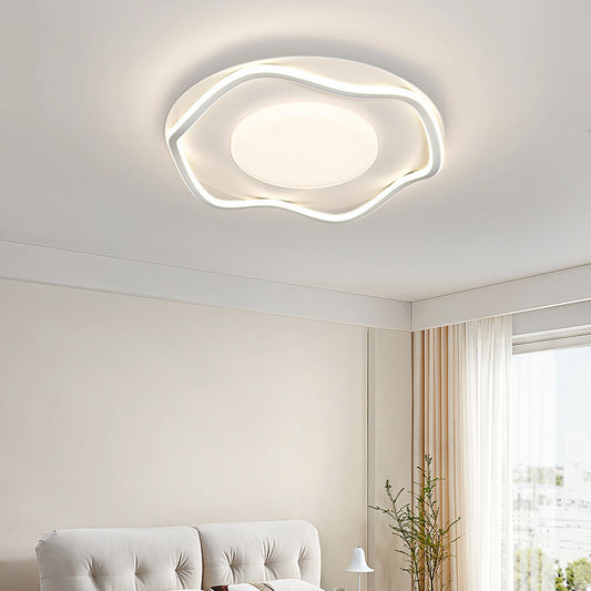 LED lustr s dálkovým ovládáním MODERNO 77W, 2 kruhy, studené/teplé/neutrální světlo, stmívatelné, bílý LED lustr s dálkovým ovládáním Výchozí název Alessandro Design