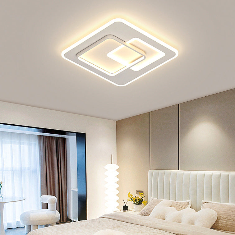LED lustr s dálkovým ovládáním NOLUX 34W, čtvercový, studené/teplé/neutrální světlo, stmívatelné, bílé LED lustry s dálkovým ovládáním Výchozí název Alessandro Design