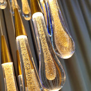 Závěsný křišťálový LED lustr, 39W, Justinian, průměr 60 cm, nastavitelná výška, zlaté, kovové a křišťálové křišťálové lustry Výchozí název Alessandro Design