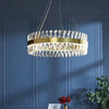 CASERTA Nobile LED lustr s dálkovým ovládáním, 41W, stmívatelný, průměr 40 cm, zlatý