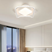 LED lustr s dálkovým ovládáním MODERNO 53W, 2 čtverce, studené/teplé/neutrální světlo, stmívatelné, bílý LED lustr s dálkovým ovládáním Výchozí název Alessandro Design