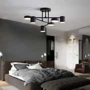 LED lustr GALIOS 26W, 6 prvků, studené/teplé/neutrální světlo, černá Aplikované LED lustry Výchozí název Alessandro Design