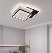 LED lustr s dálkovým ovládáním CHIARA 98W, 3 čtverce, studené/teplé/neutrální světlo, stmívatelné, černé LED lustry s dálkovým ovládáním Výchozí název Alessandro Design