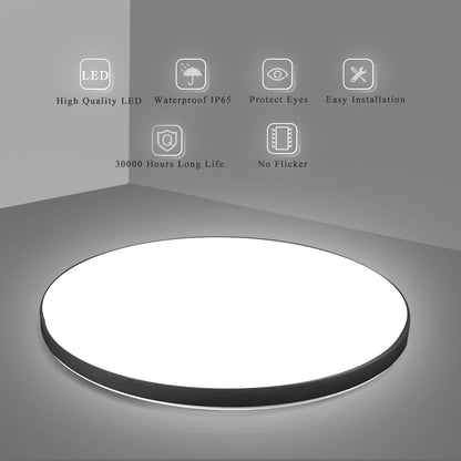 SOLIS LED stropní svítidlo 37cm 32W Cold Light Černá LED stropní svítidla Výchozí název Alessandro Design