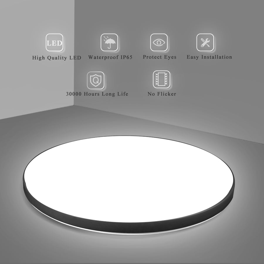 SOLIS LED stropní svítidlo 37cm 32W Cold Light Černá LED stropní svítidla Výchozí název Alessandro Design