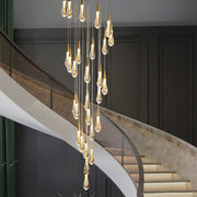 Závěsný křišťálový LED lustr, 39W, Justinian, průměr 60 cm, nastavitelná výška, zlaté, kovové a křišťálové křišťálové lustry Výchozí název Alessandro Design
