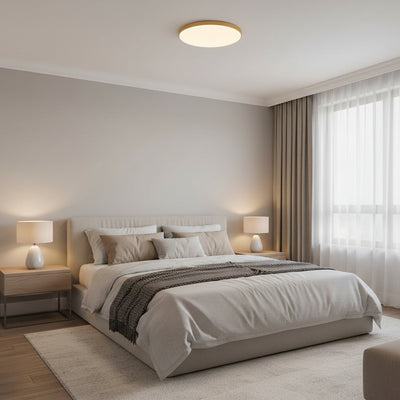 LED stropní svítidlo SOLIS 47cm 48W Cold Light Gold