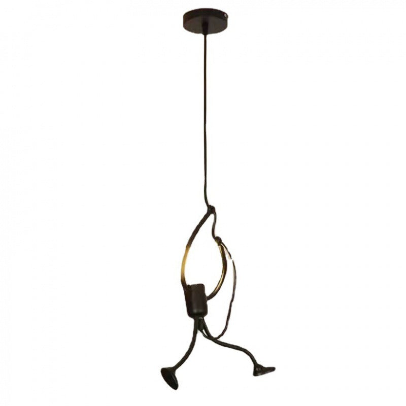 Lustra MODERNA, tip Pendul, FUNTASIA, Figurina, 1xE27, Inaltime Reglabila, Negru Lustre Industrial Default Title Alessandro Design